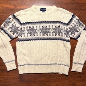 VTG 1980s Cream Cable Knit Sweater